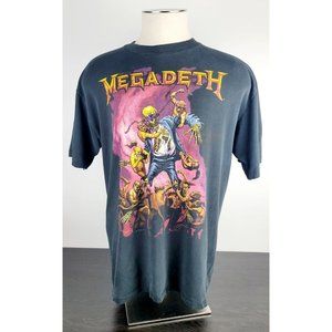 Vintage 1991 Megadeth Rust In Peace Metal Made  USA Band Shirt Brockum No Size